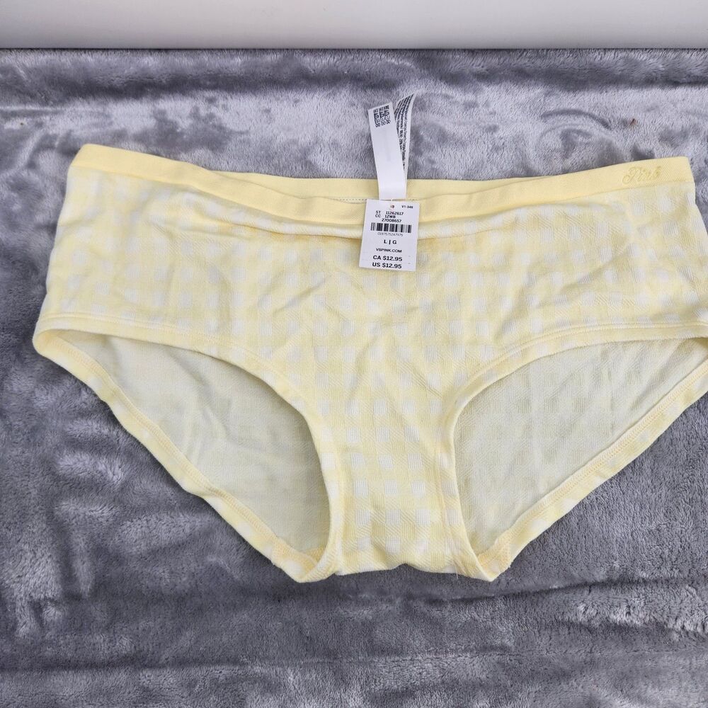 Victorias Secret Women's Size Large Yellow Hiphugger Panties